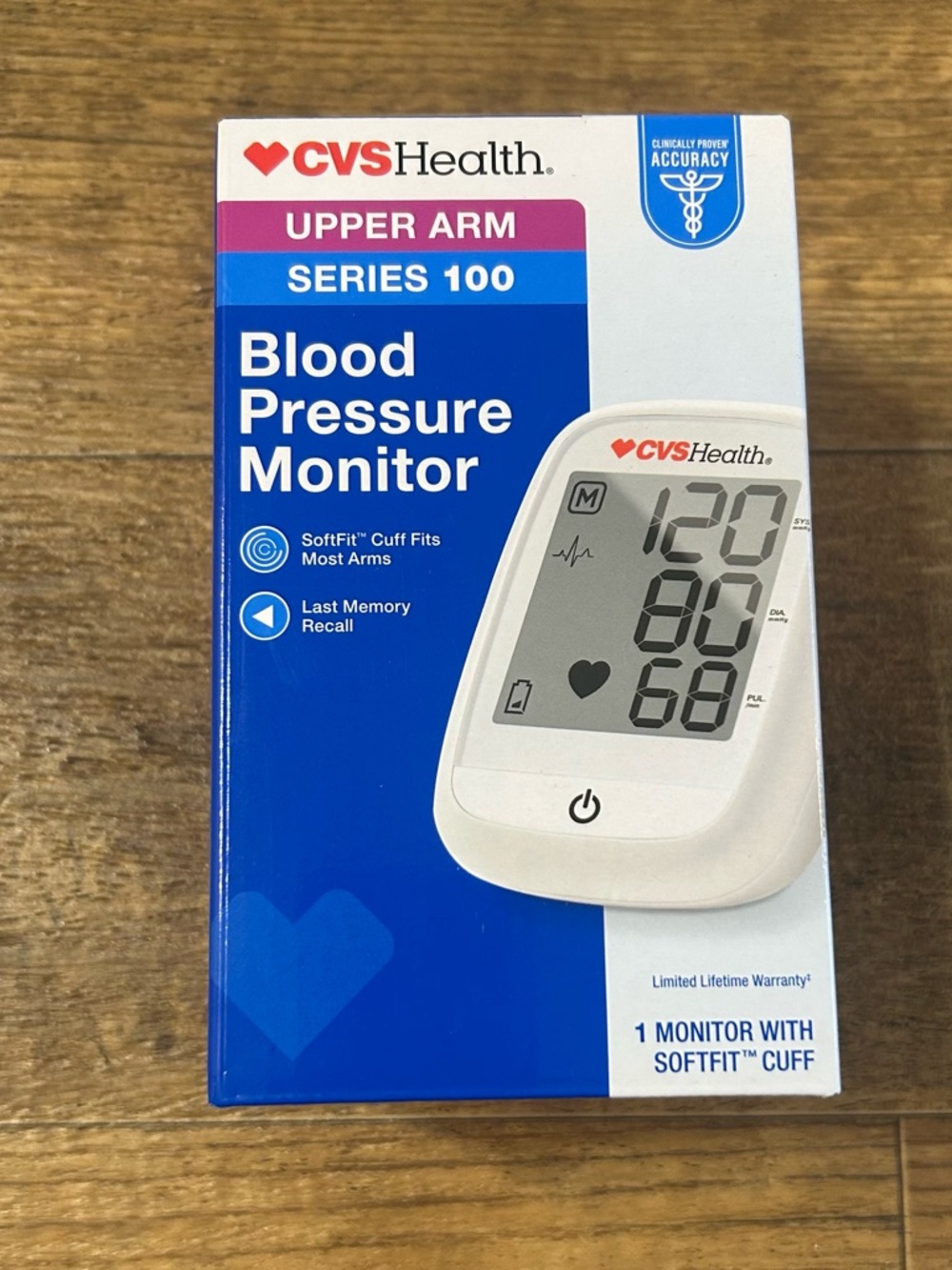 CVS Health Upper Arm Series 100 Blood Pressure Monitor - White